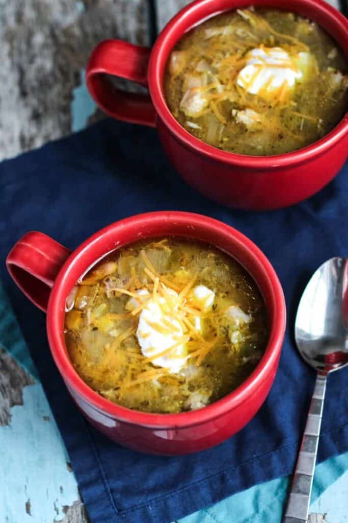 Pressure Cooker Green Chicken Chili | A Nerd Cooks