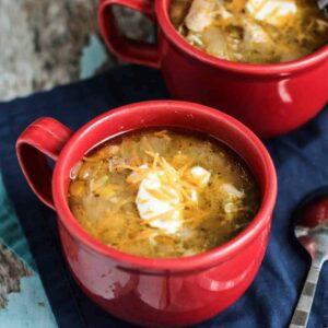 Pressure Cooker Green Chicken Chili | A Nerd Cooks