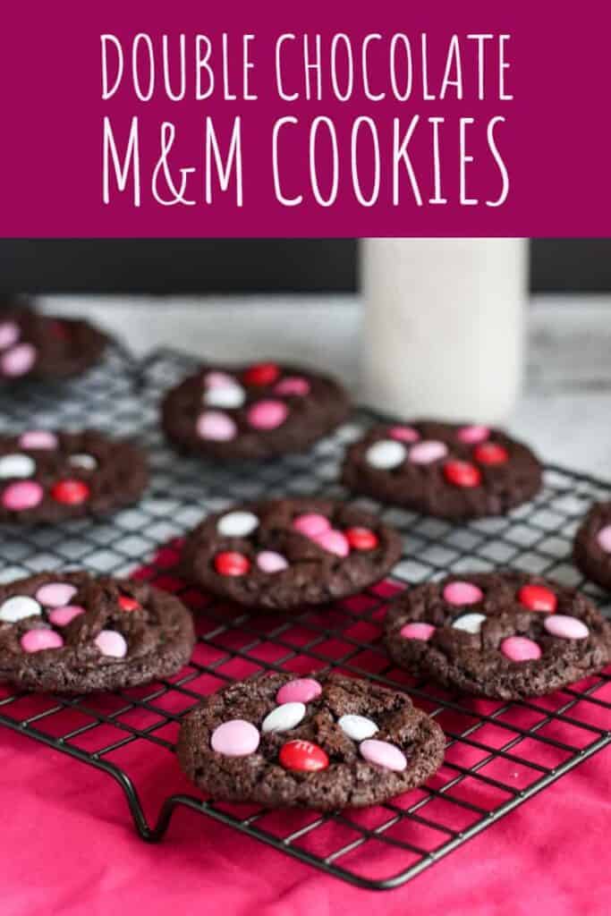 Double Chocolate M&M Cookies | A Nerd Cooks