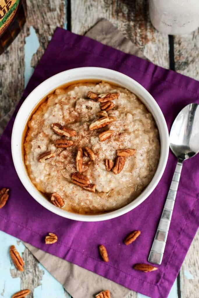 Slow Cooker Steel Cut Oatmeal | A Nerd Cooks