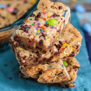 Spring Confetti Blondies | A Nerd Cooks