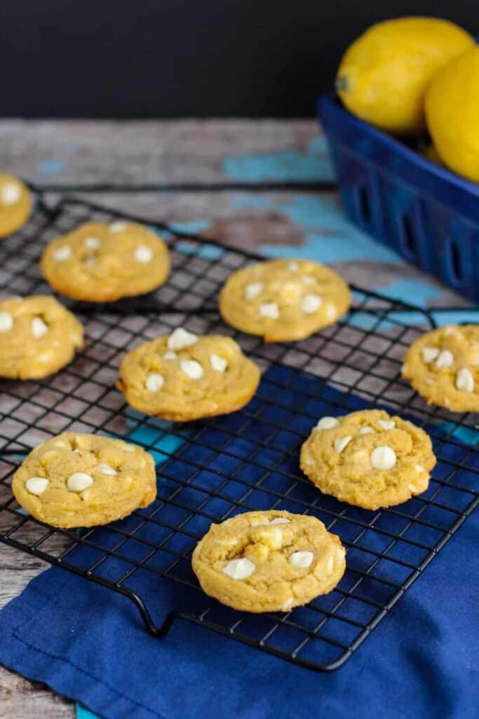 Lemon White Chocolate Chip Pudding Cookies | A Nerd Cooks