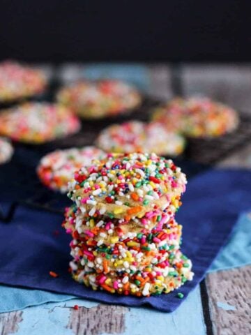 Confetti Pudding Cookies | A Nerd Cooks