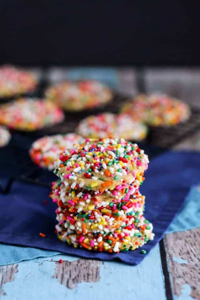 Confetti Pudding Cookies | A Nerd Cooks