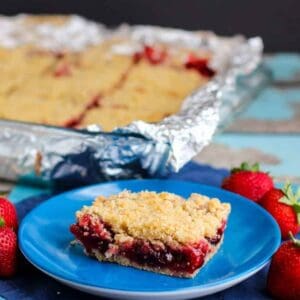 Strawberry Crumb Bars | A Nerd Cooks