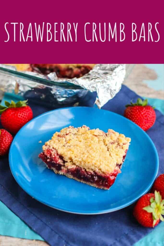 Strawberry Crumb Bars | A Nerd Cooks