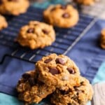 Pumpkin Chocolate Chip Oatmeal Cookies | A Nerd Cooks