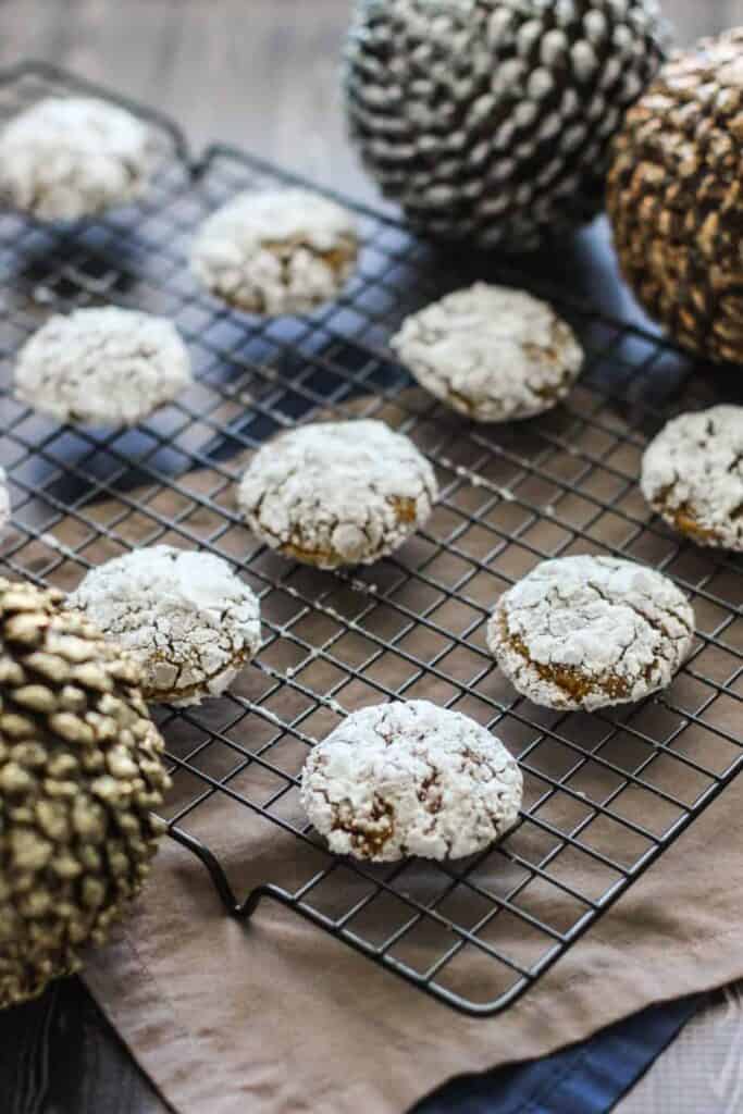 Gingerbread Crinkle Cookies | A Nerd Cooks