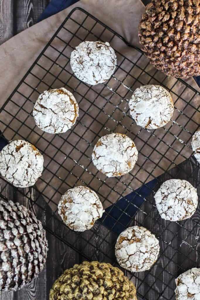 Gingerbread Crinkle Cookies | A Nerd Cooks