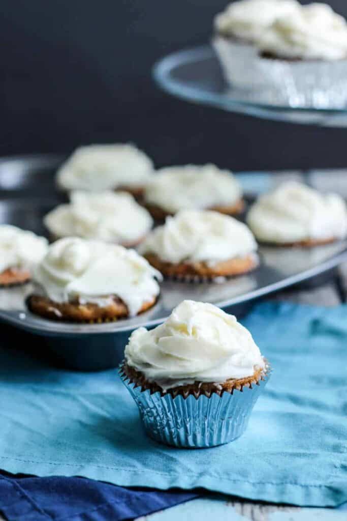 Carrot Cake Cupcakes | A Nerd Cooks