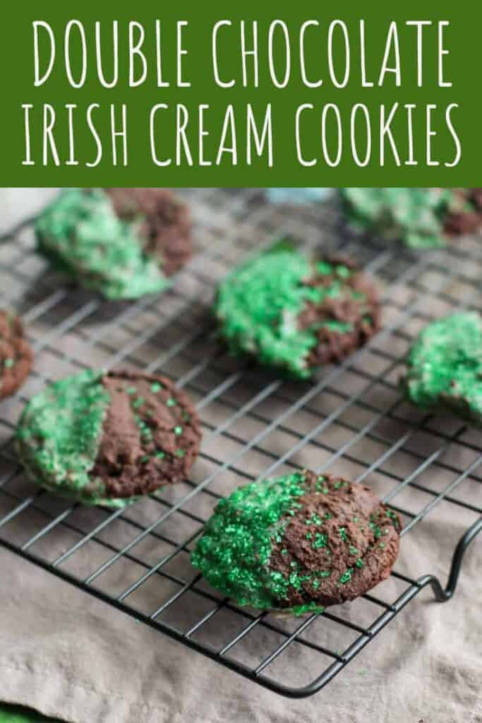 Double Chocolate Irish Cream Cookies | A Nerd Cooks