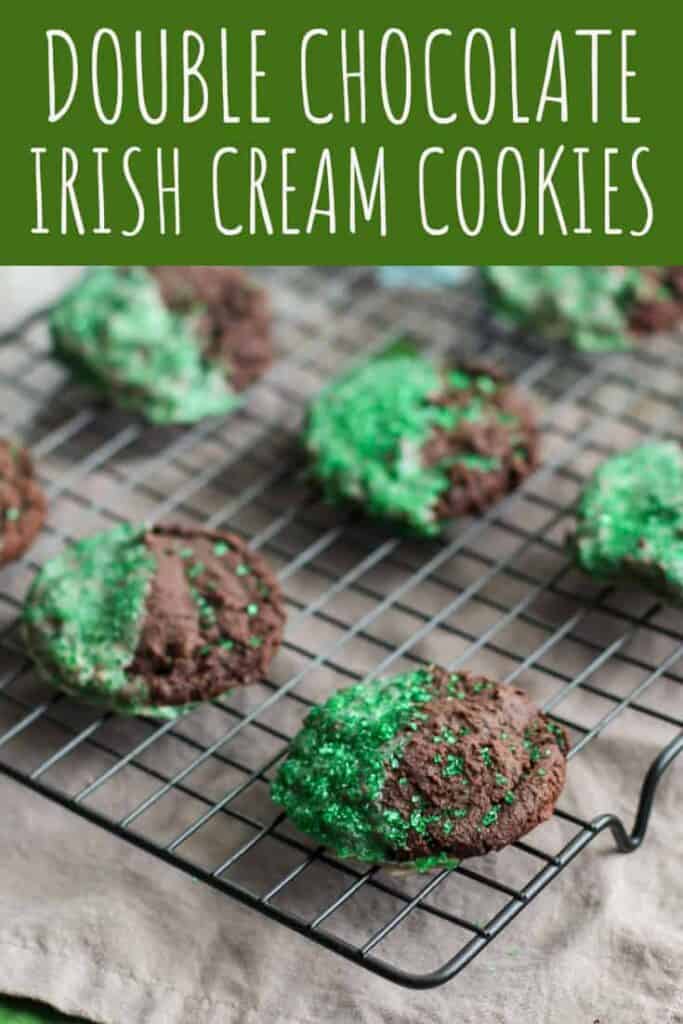 Double Chocolate Irish Cream Cookies A Nerd Cooks