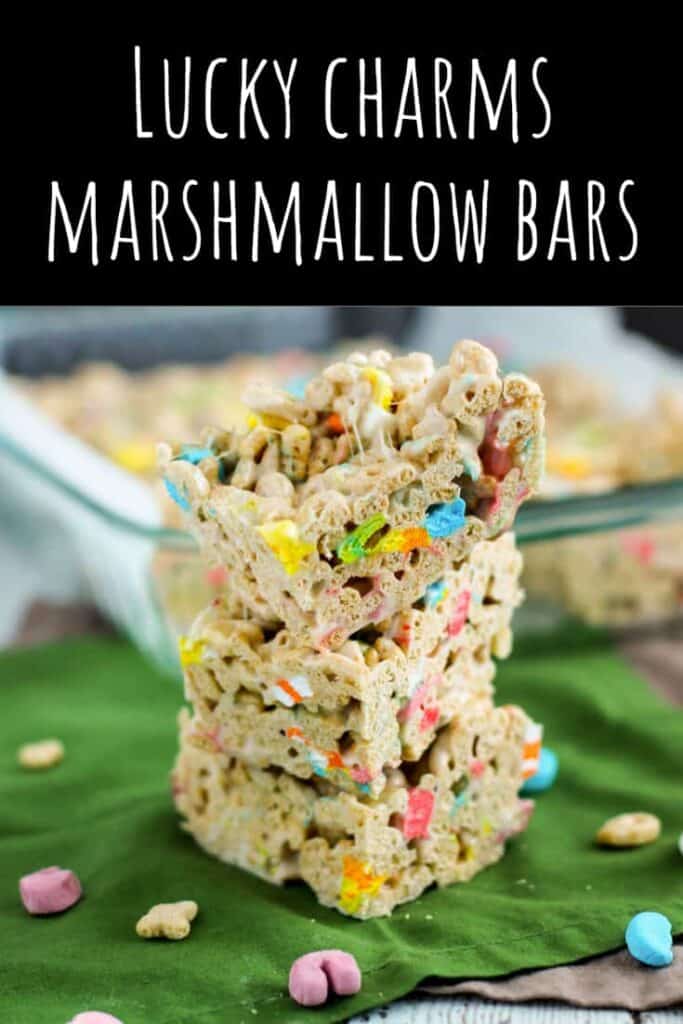 Lucky Charms Marshmallow Bars | A Nerd Cooks