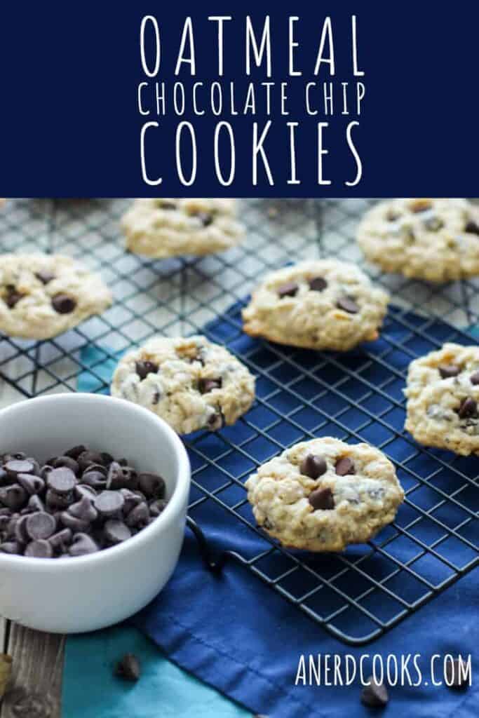 Oatmeal Chocolate Chip Cookies | A Nerd Cooks