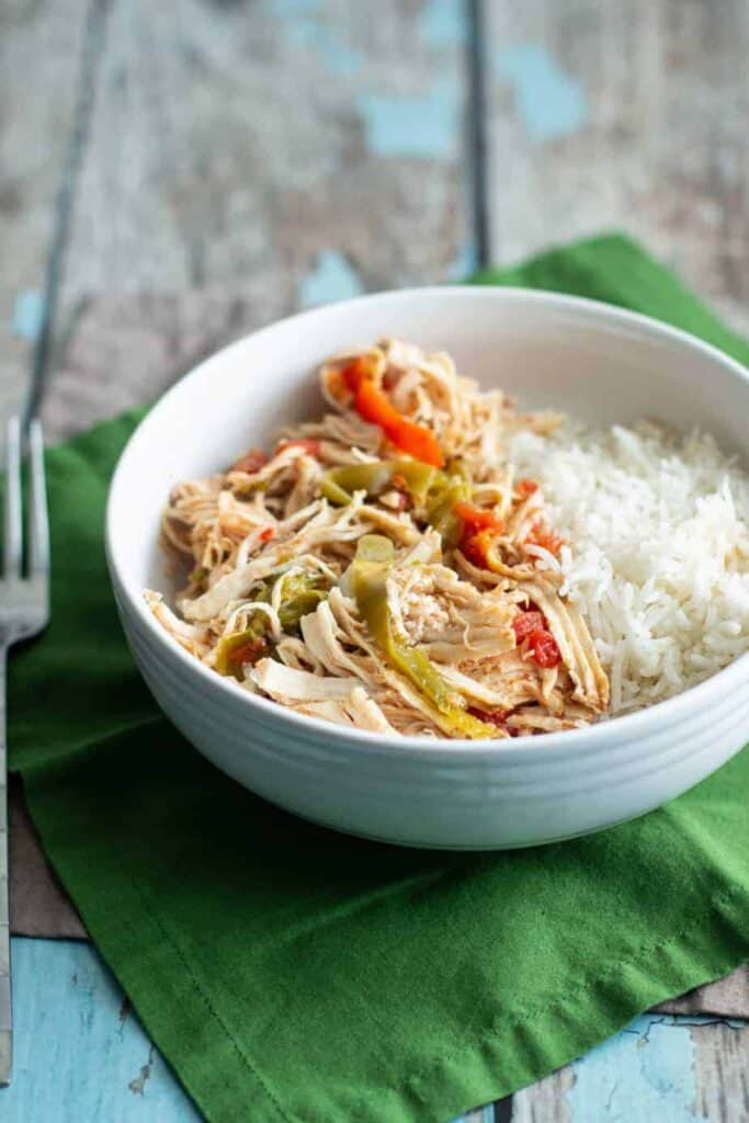 Pressure Cooker Chicken Ropa Vieja | A Nerd Cooks