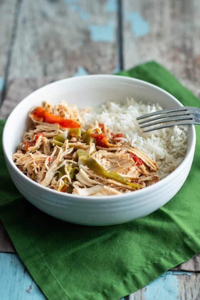 Pressure Cooker Chicken Ropa Vieja | A Nerd Cooks