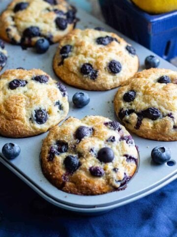 Jumbo Blueberry Muffins | A Nerd Cooks
