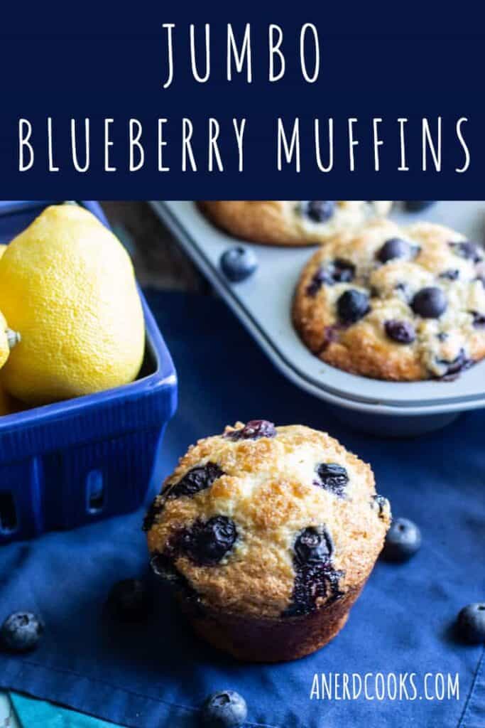 Jumbo Blueberry Muffins | A Nerd Cooks
