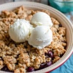 Homemade Cherry Crisp | A Nerd Cooks