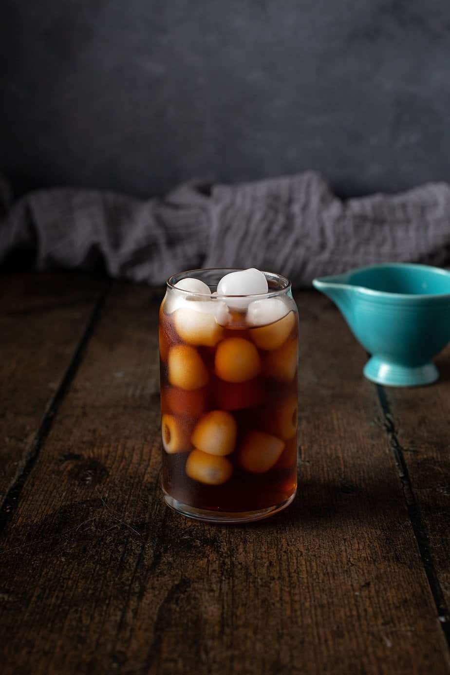 a glass of cold brew coffee