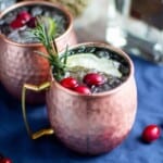 Holiday Gin Moscow Mule | A Nerd Cooks