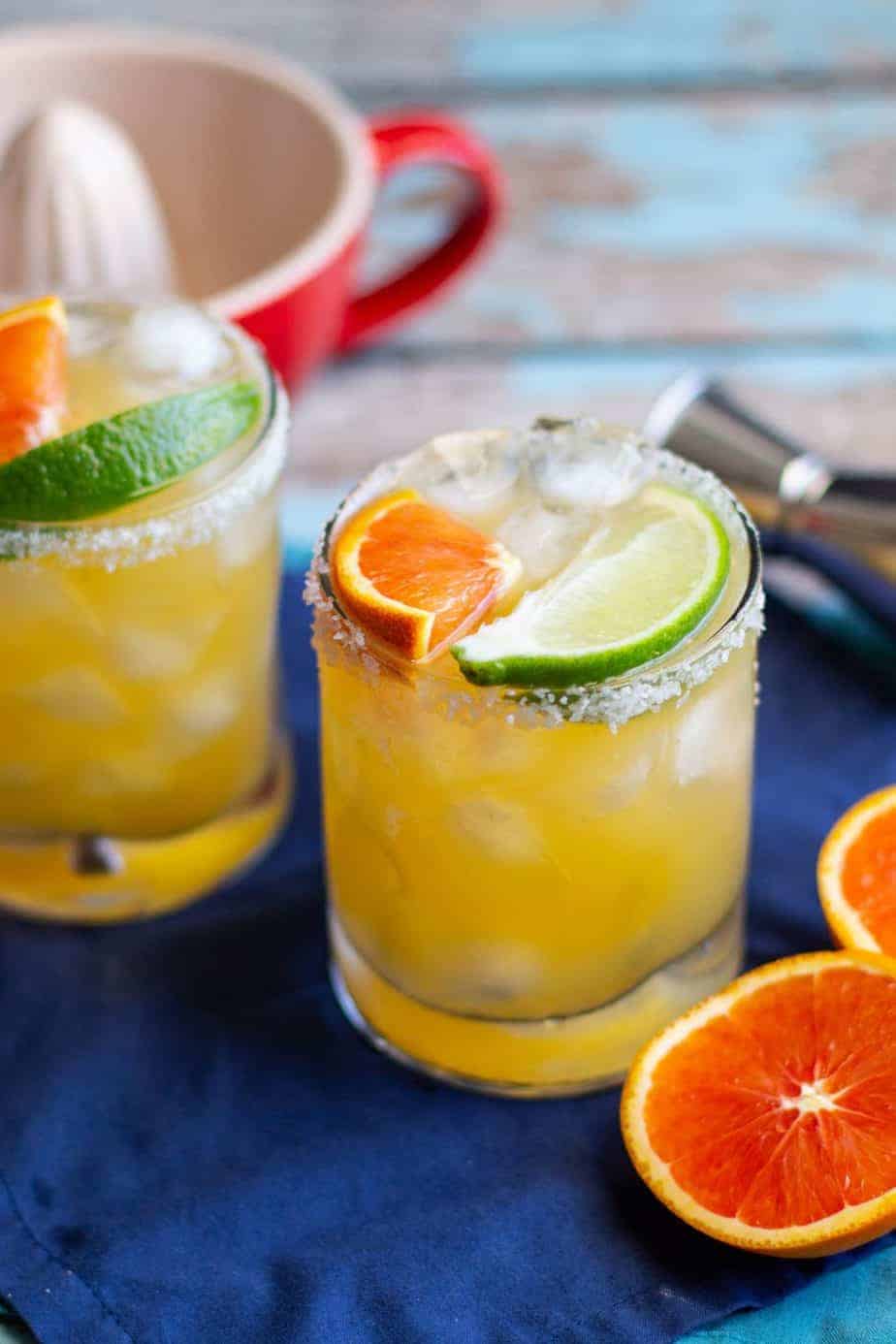 Sweet Cara Cara Orange Margaritas - A Nerd Cooks