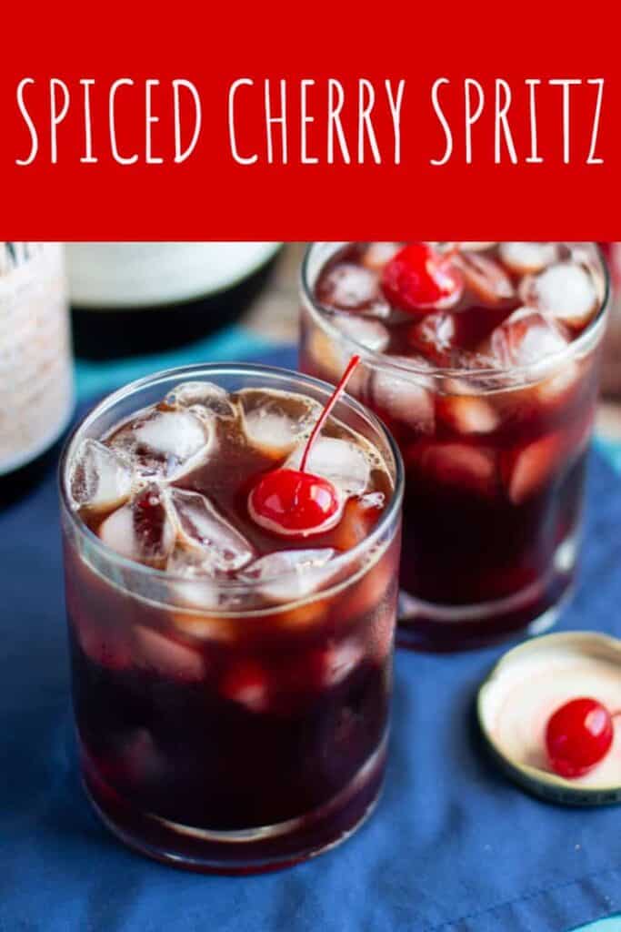 Spiced Cherry Spritz | A Nerd Cooks
