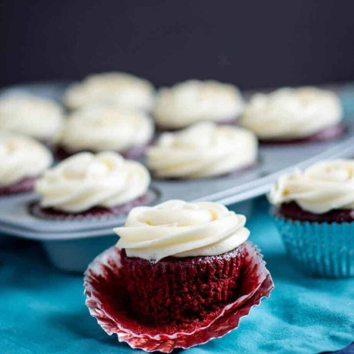 Beet Red Velvet Cupcakes | A Nerd Cooks