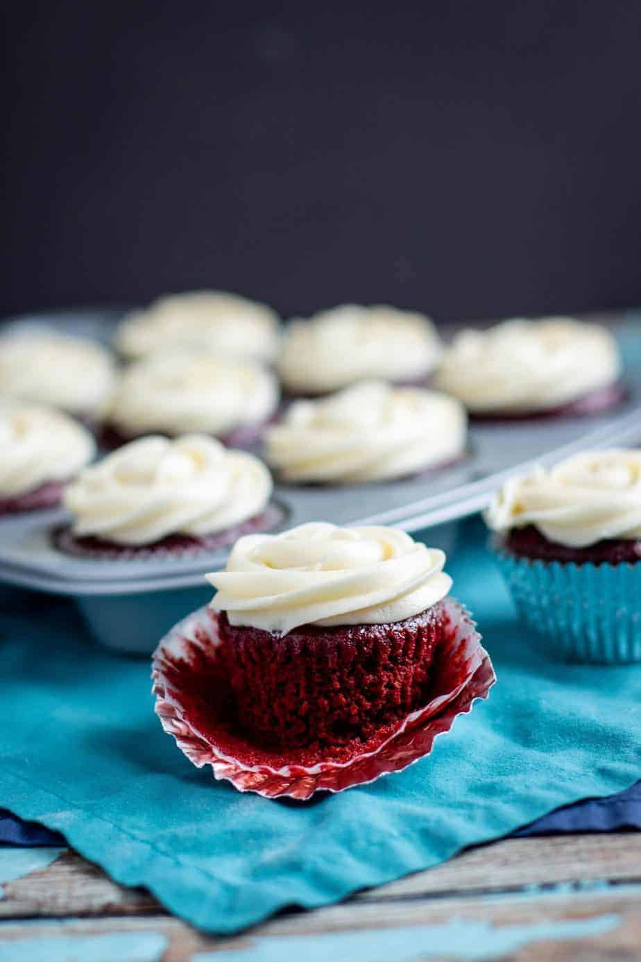 Beet Red Velvet Cupcakes (no food coloring!) - A Nerd Cooks