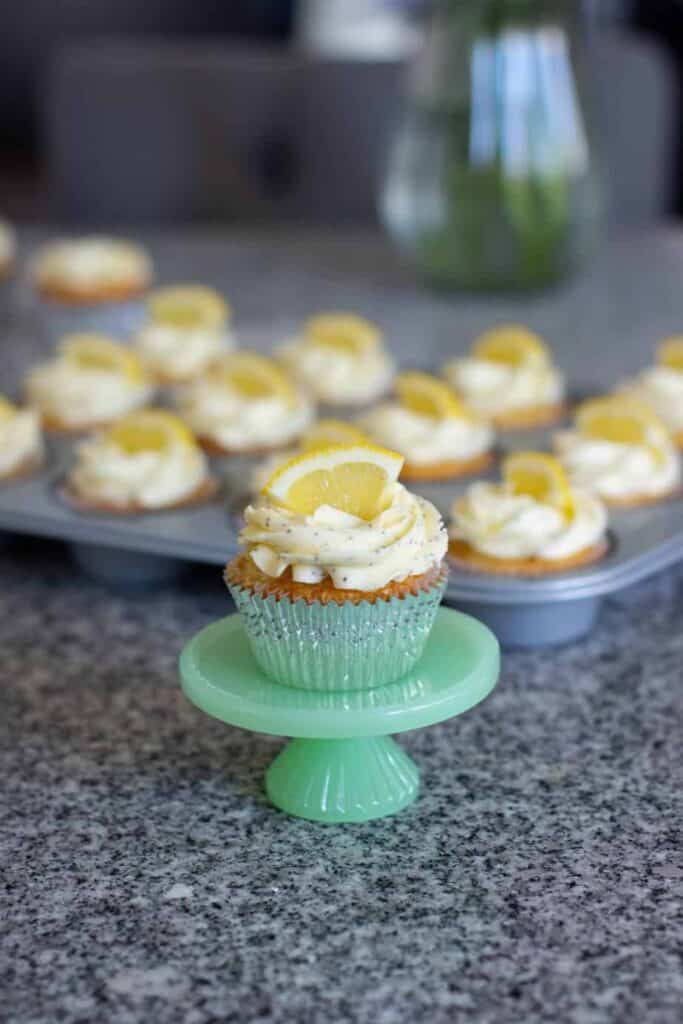 Lemon Poppy Seed Cupcakes | A Nerd Cooks