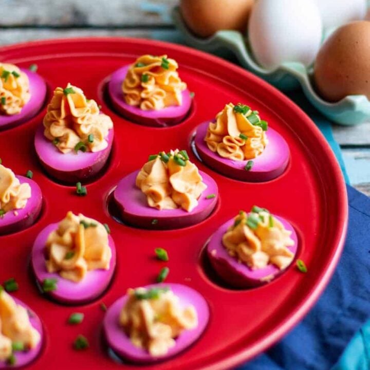 Pickled Deviled Eggs | A Nerd Cooks