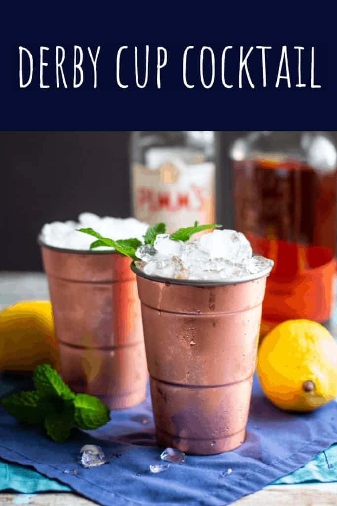 A Derby Cup is what you'd get if a Mint Julep and Pimm's Cup got together and had a baby #kentuckyderby #mintjulep #pimmscup #pimms #bourbon