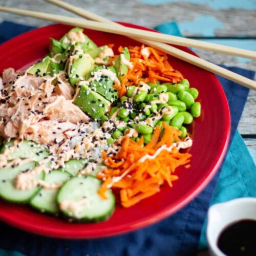 Spicy Salmon Sushi Bowls Recipe – A Nerd Cooks
