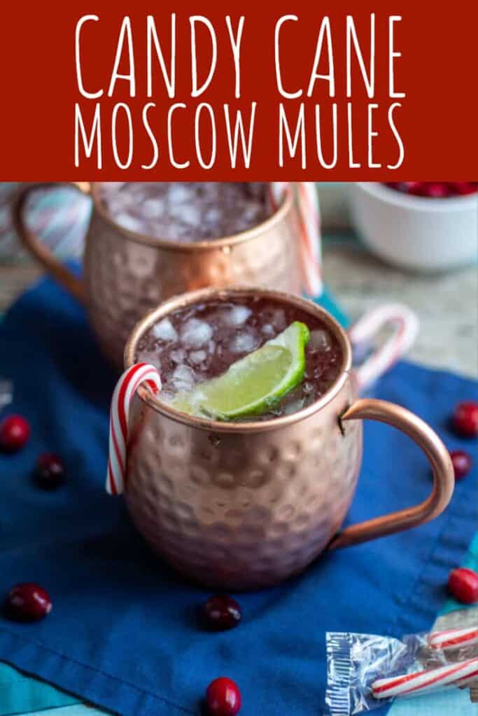 Candy Cane Moscow Mules | A Nerd Cooks