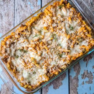 Pumpkin and Sausage Pasta Bake | A Nerd Cooks