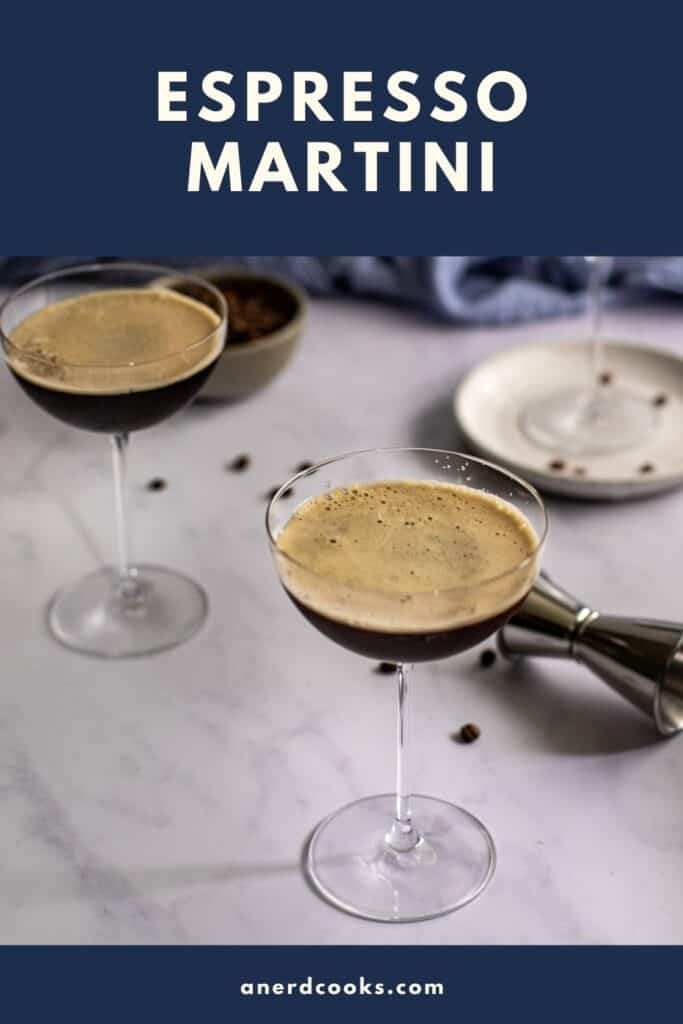 pinterest pin for espresso martini