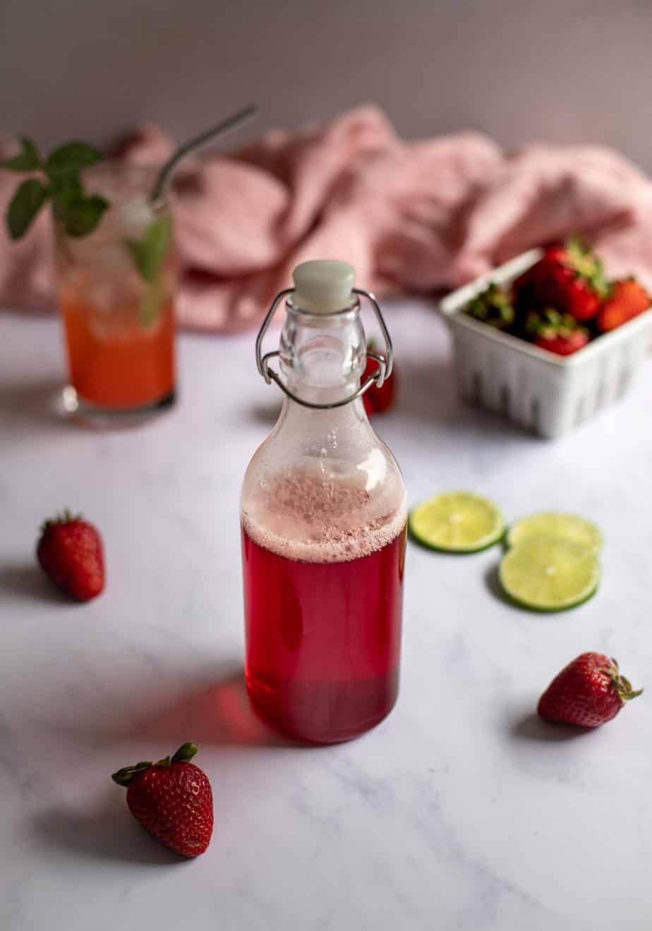 Strawberry Simple Syrup Recipe (great in cocktails!) – A Nerd Cooks