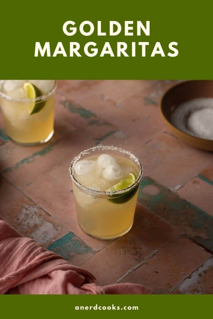 pinterest pin for golden margaritas