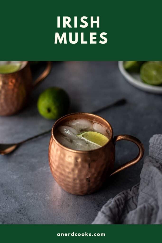 pinterest pin for Irish Mule cocktail