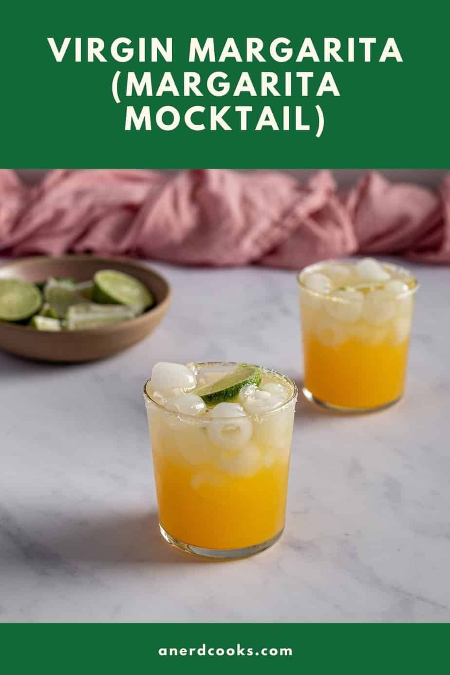 pinterest pin for virgin margaritas