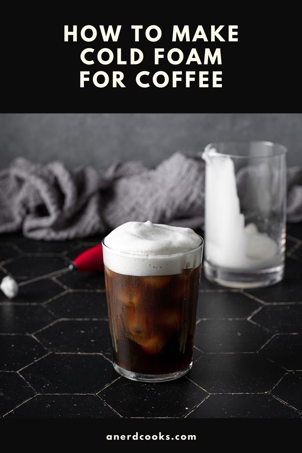 pinterest pin for cold foam for coffee