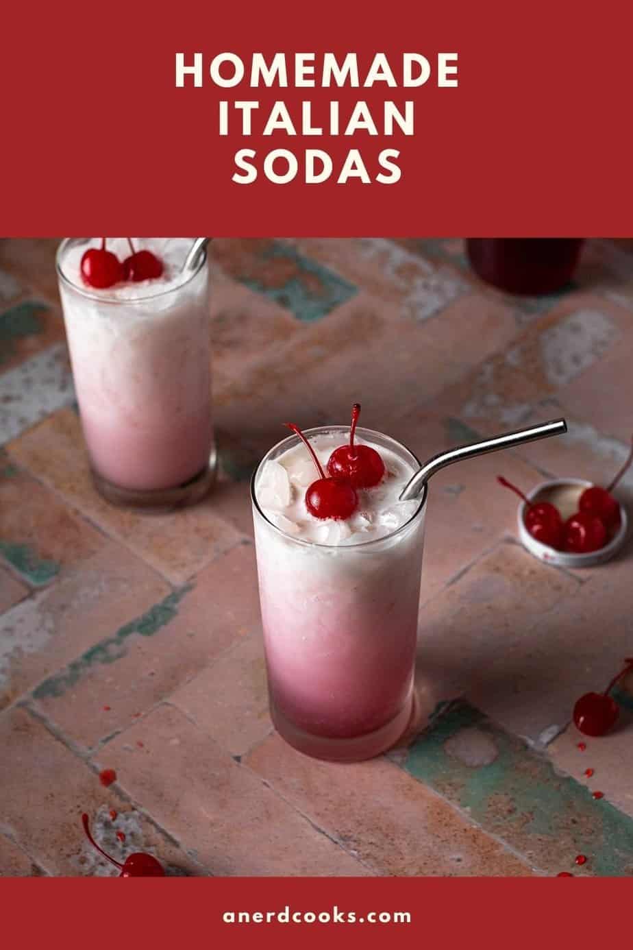 pinterest pin for italian soda