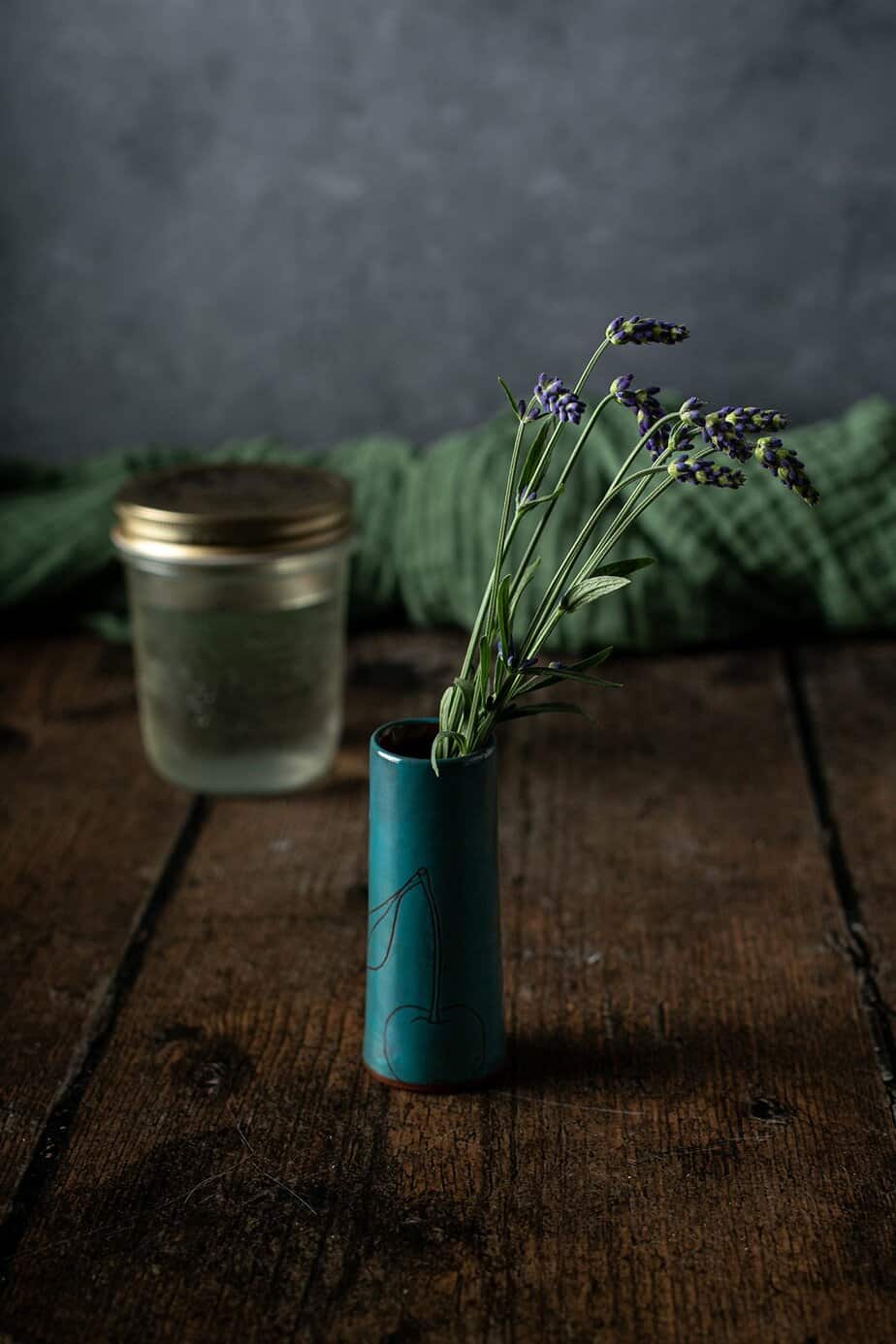 bud vase full of lavender
