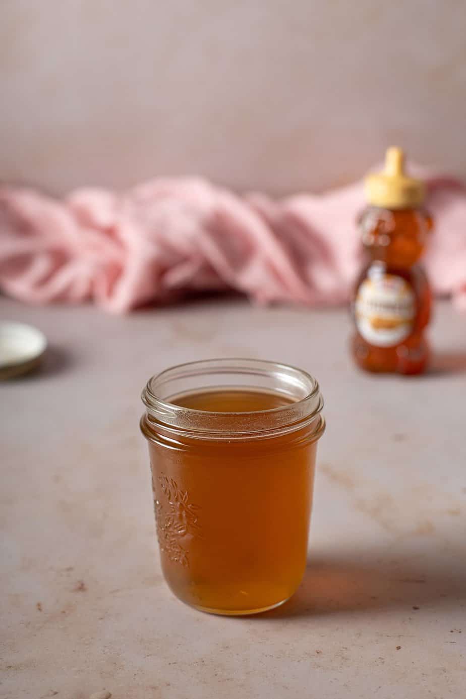 jar full of honey syrup