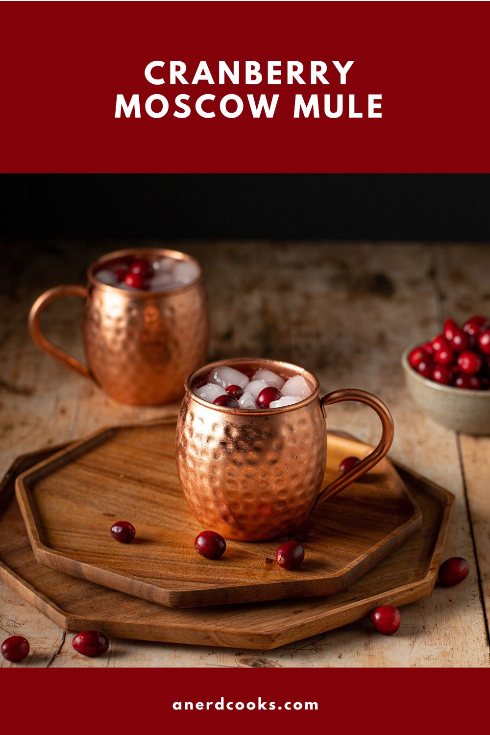 pinterest pin for cranberry moscow mule