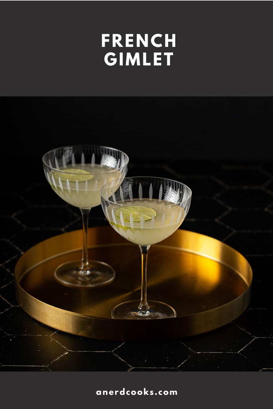 pinterest pin for french gimlet