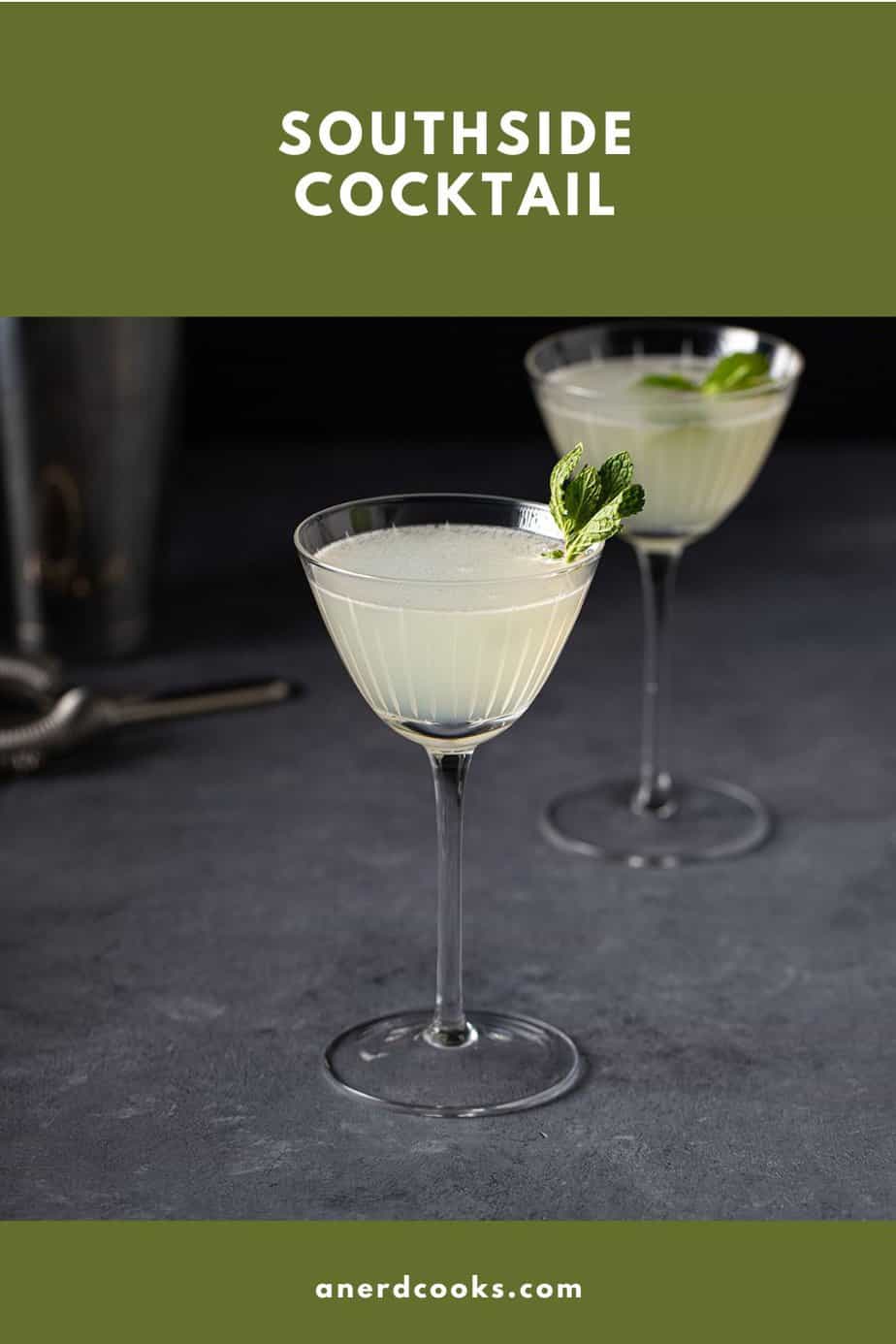 pinterest pin for southside cocktail