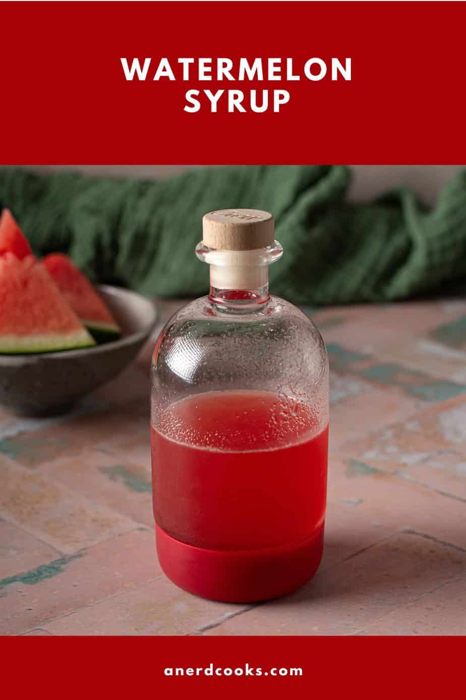 pinterest pin for watermelon syrup