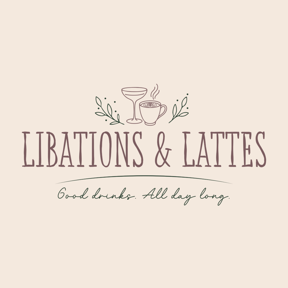 Libations and Lattes logo